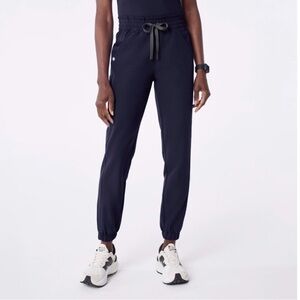 Figs Women’s Navy Regina High Waisted Slim Jogger - Scrub Pant Small - Navy